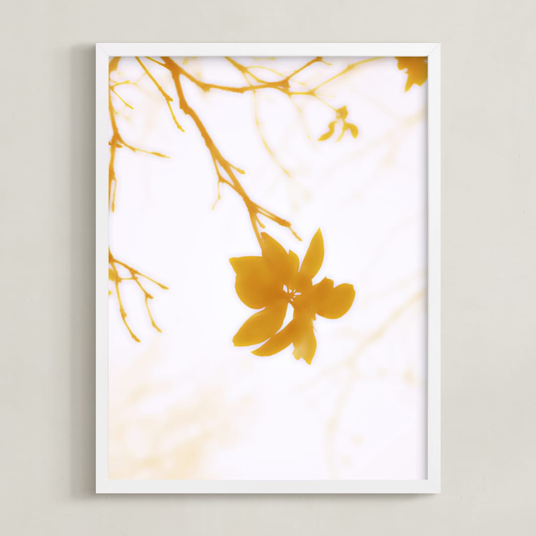 "Morning II" - Art Print in Amber by Stellax Creative - Framed