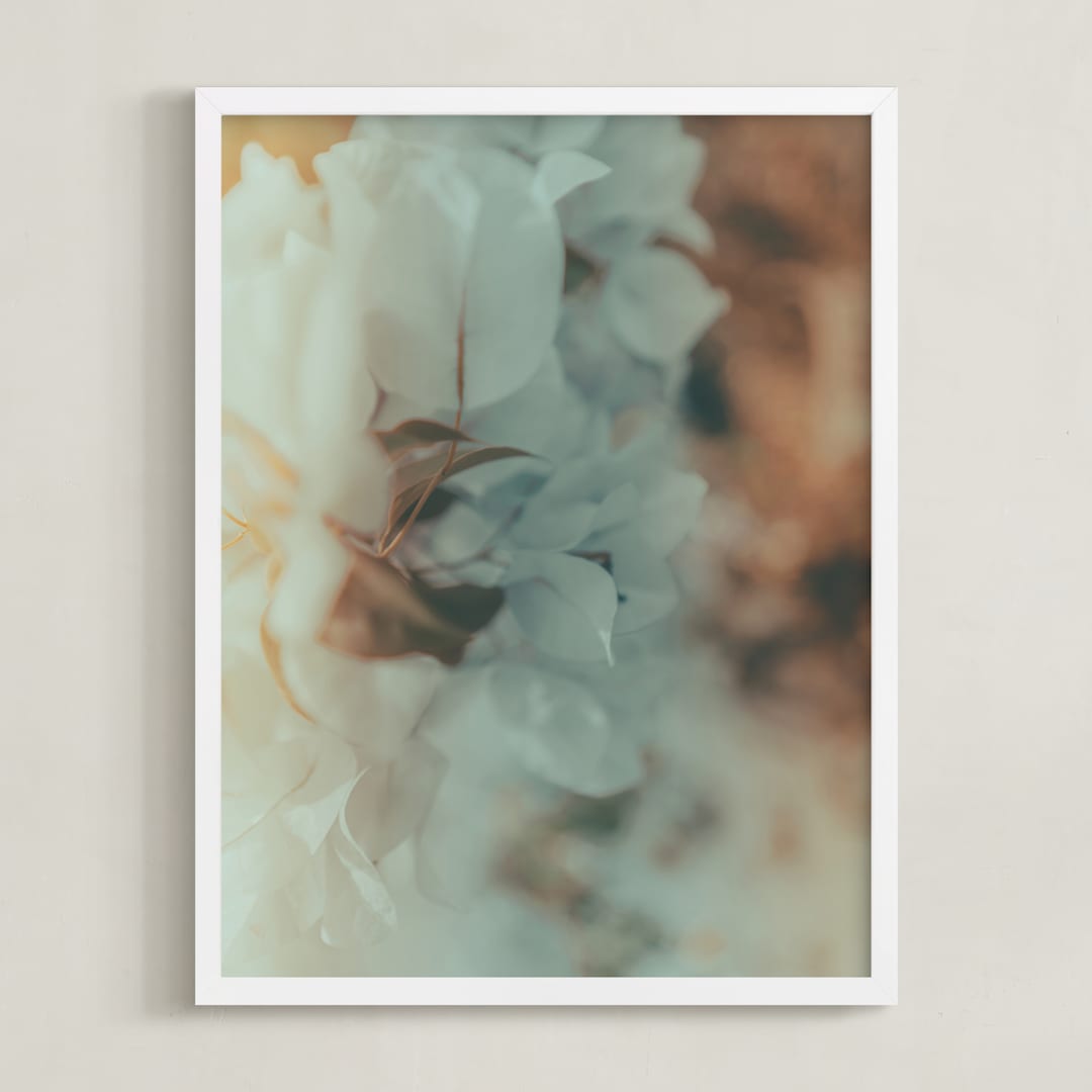 "Flower Pop 1" - Art Print in Golden by David Michuki - Framed