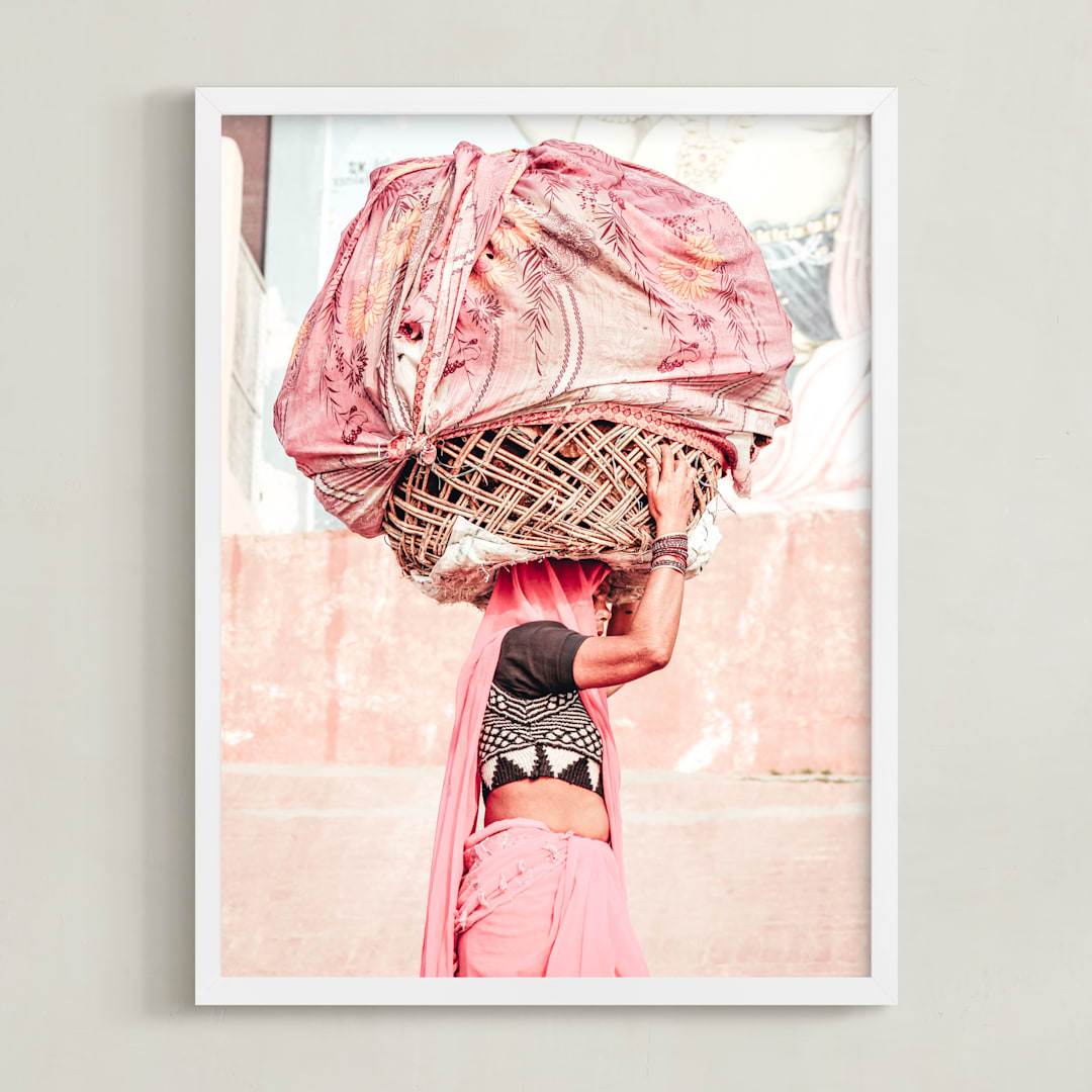 "Strong Women" - Art Print in Blush by LindseyErin - Framed