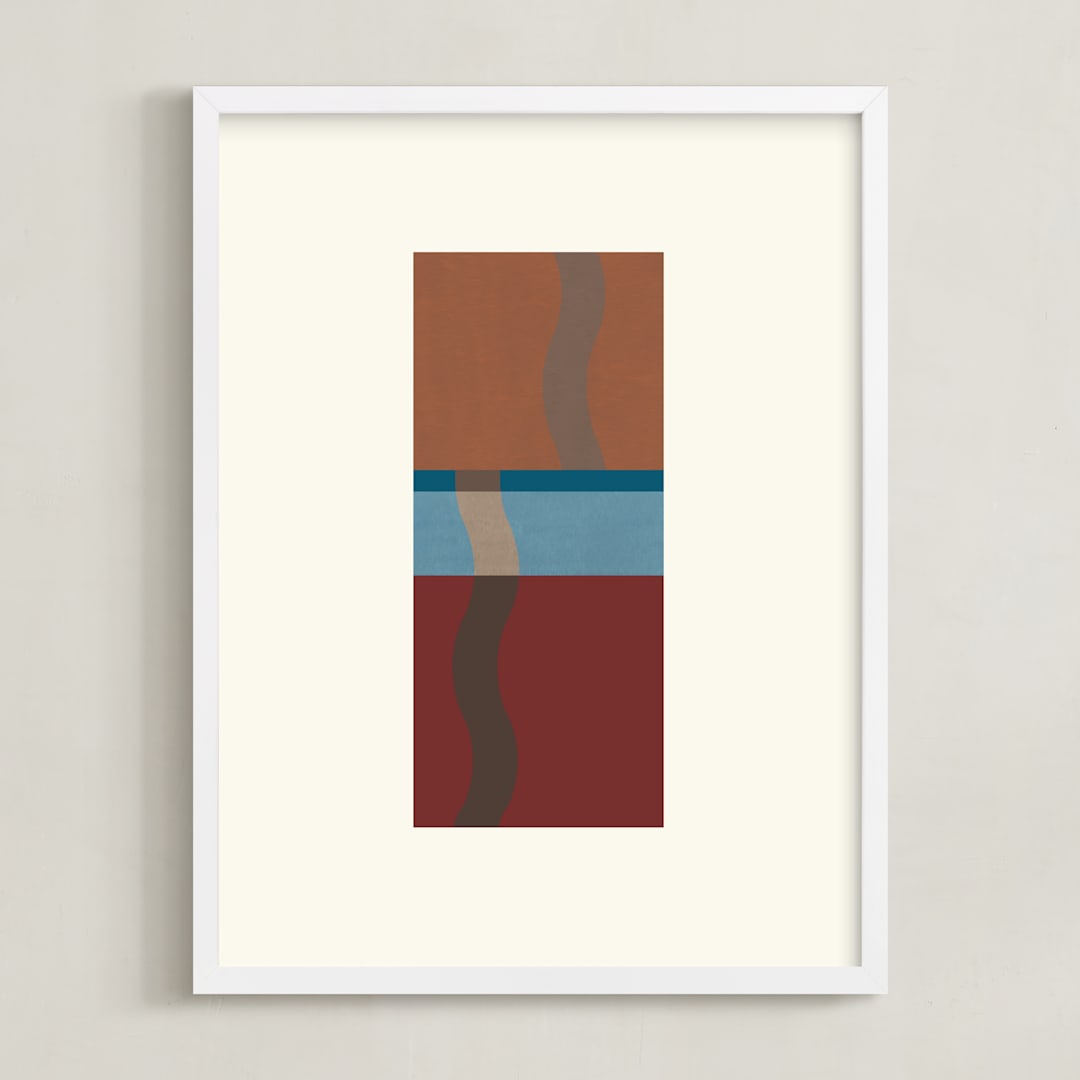 "Rise 2" - Art Print in Rustic by Baumbirdy - Framed