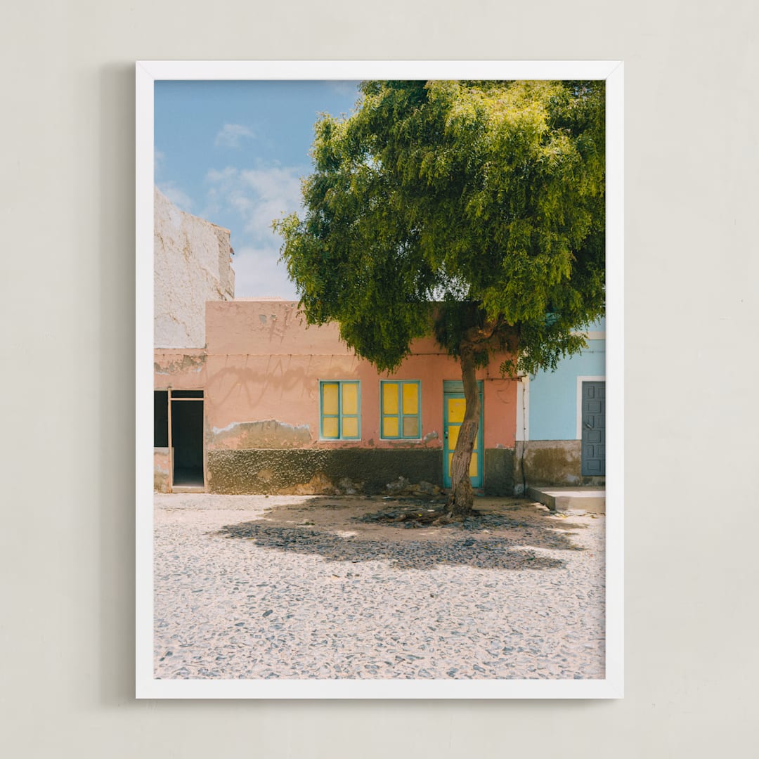 "Boa Vista" - Art Print in CP Blue by Kate Baird - Framed