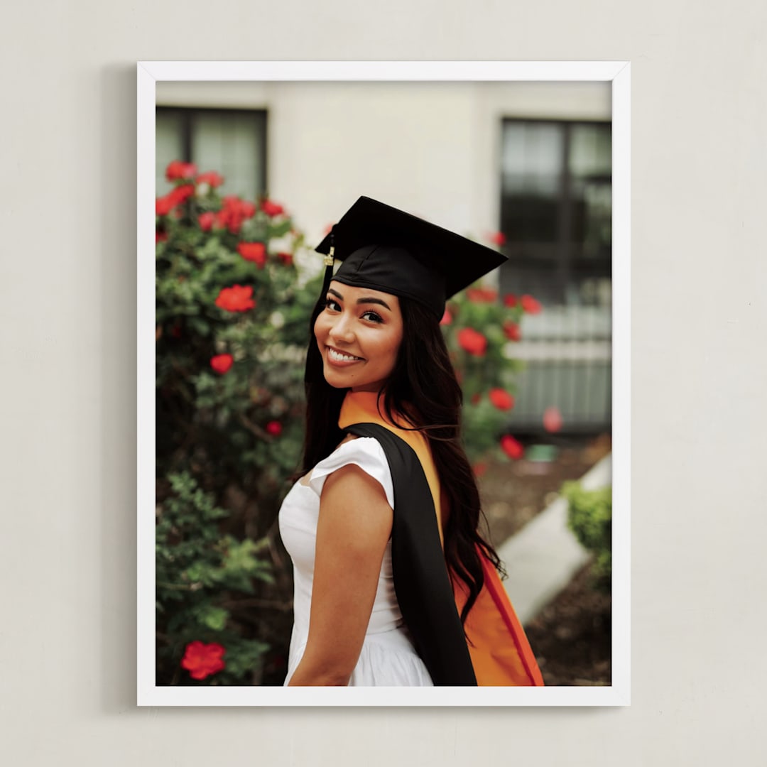 "The Big Picture: Graduation Framed Photo" - Framed Photo in White by Minted - Framed