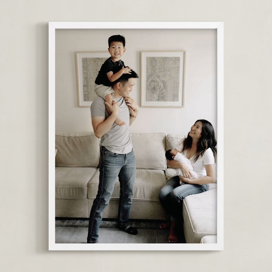 "The Big Picture: Mother's Day Framed Photo" - Framed Photo in White by Minted - Framed