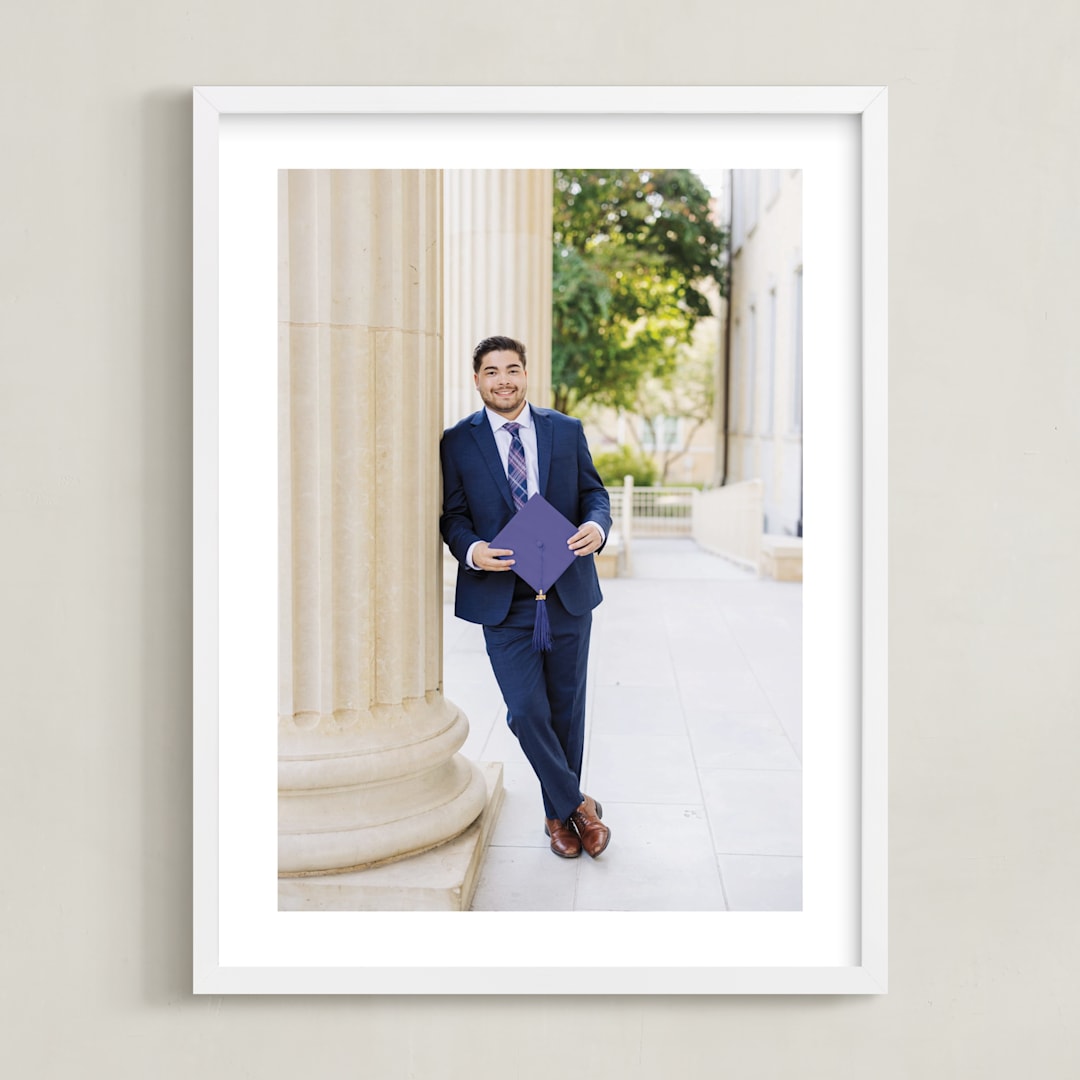 "The Big Picture: Graduation Framed Photo" - Framed Photo in White by Minted - Framed