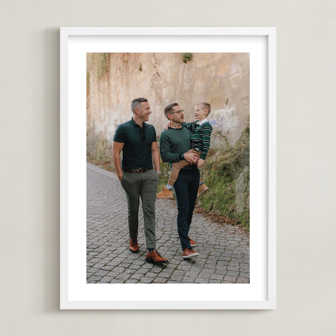 "The Big Picture: Father's Day Framed Photo" - Framed Photo in White by Minted - Framed