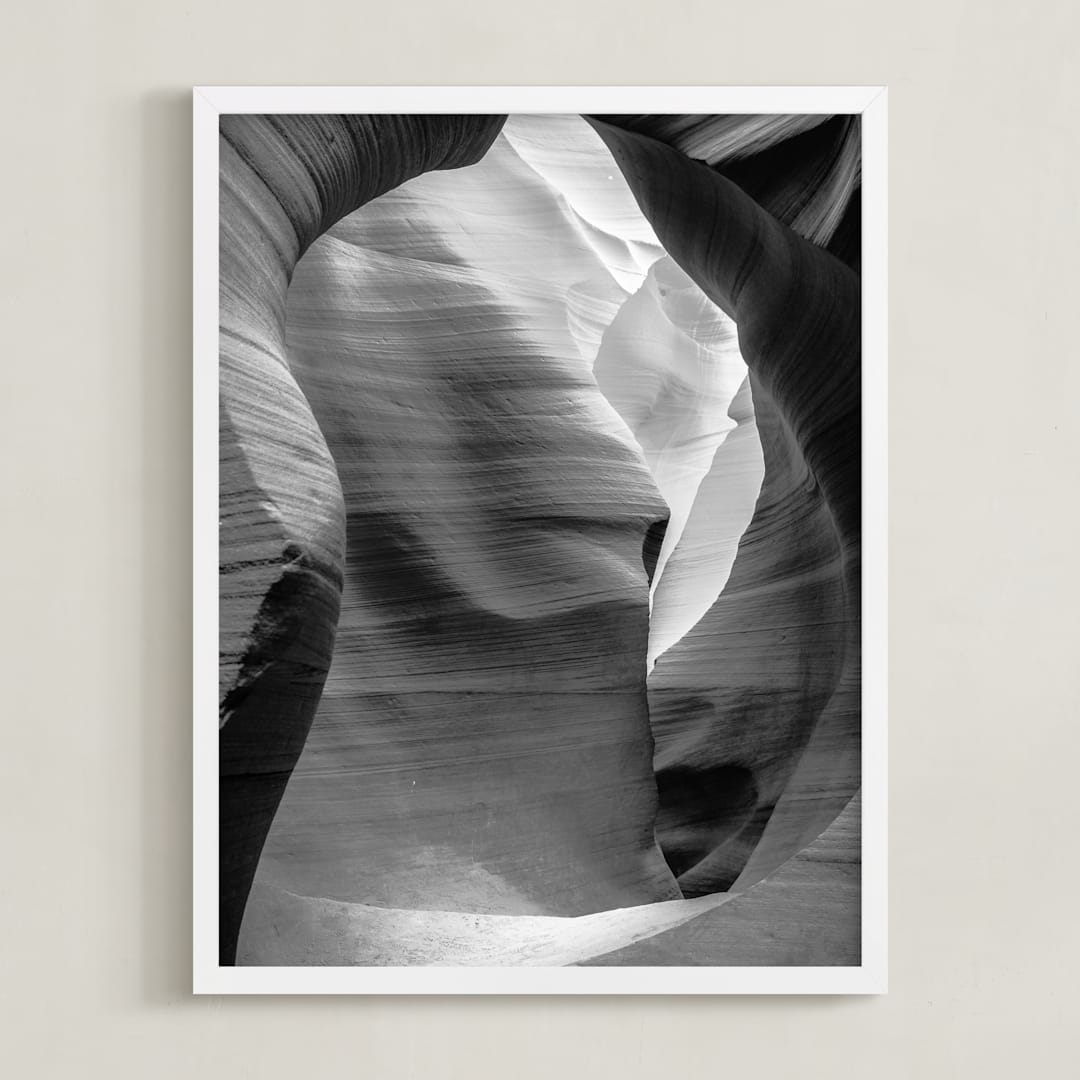 "resiste" - Art Print in Black & White by Kamala Nahas - Framed