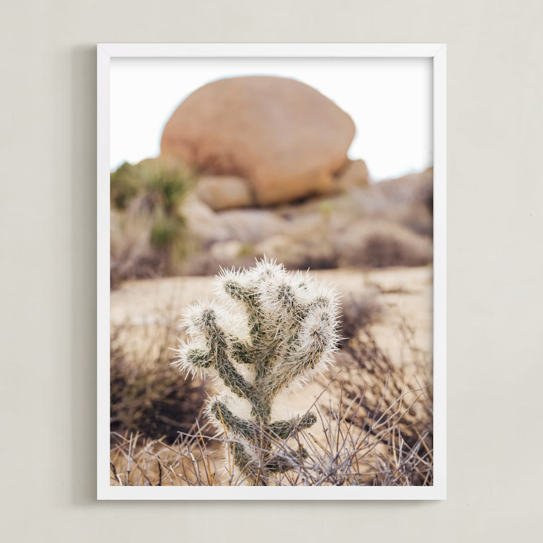 "The Runaway" - Art Print in Desert Orange by Briana Grace - Framed