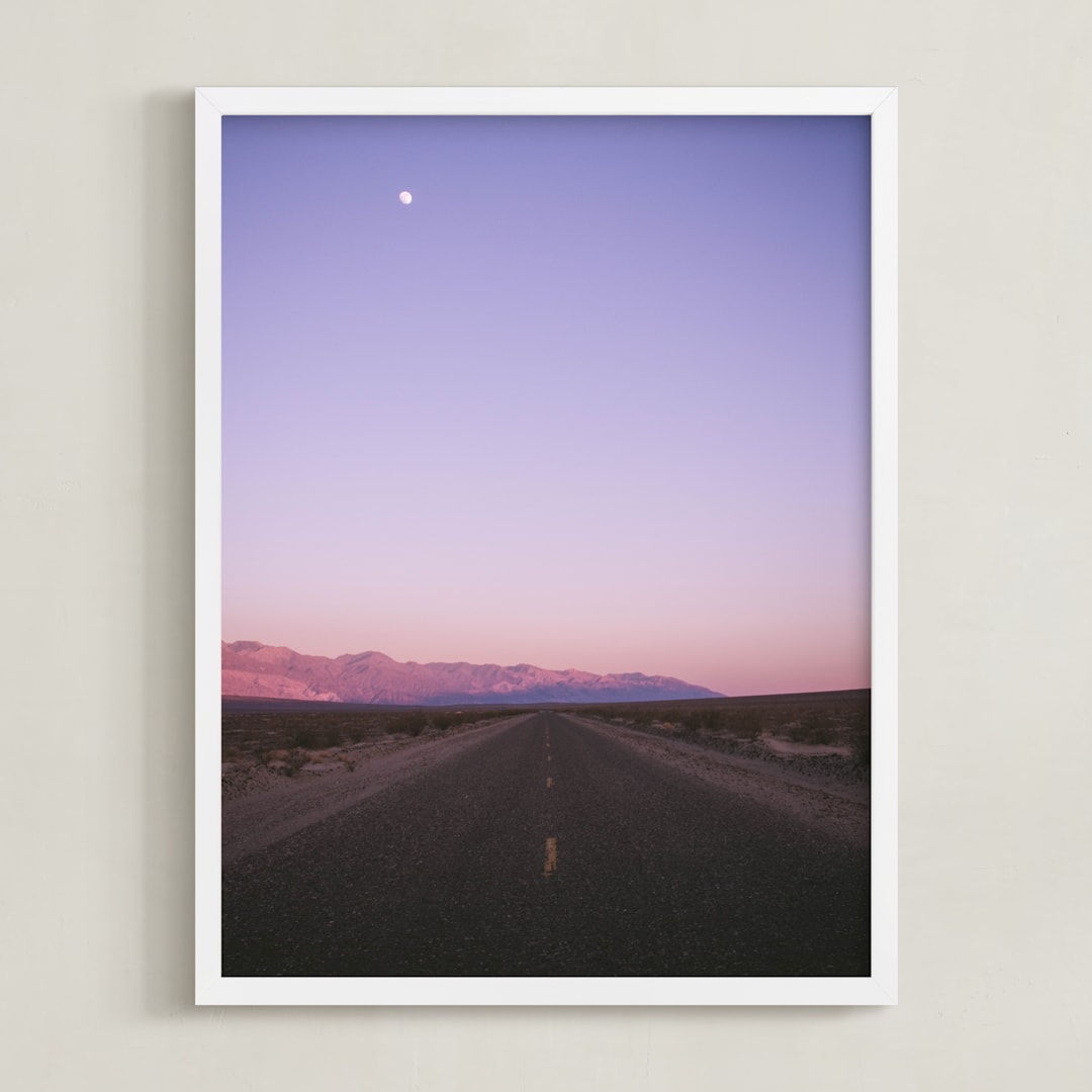 "Desert Valley" - Art Print in Desert Sunset by Kaitlin Rebesco - Framed