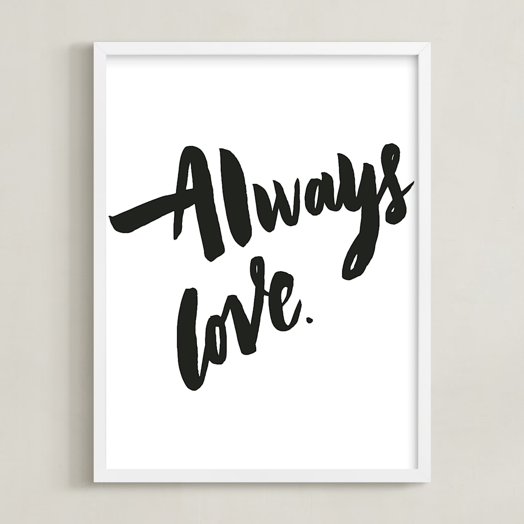 "Always Love" - Art Print in Classic by Maria Clarisse - Framed