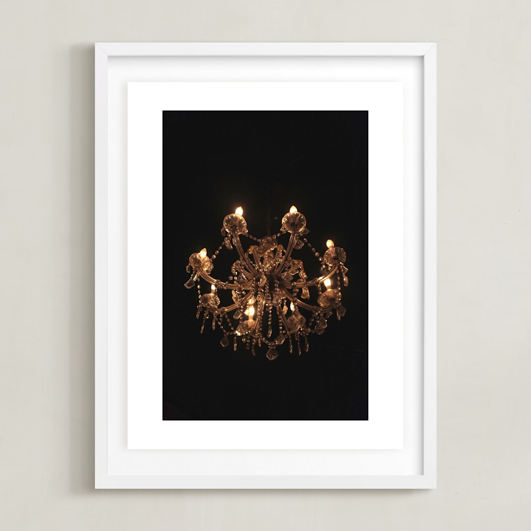 "Bywater" - Art Print in warm night by Claire - Framed