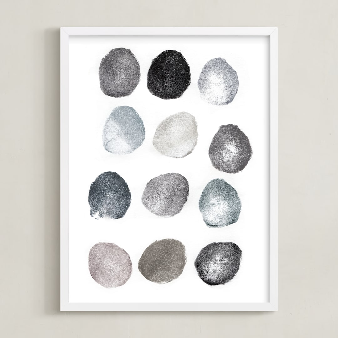 "Rinse and Repeat" - Art Print in Slate by Susie Allen - Framed