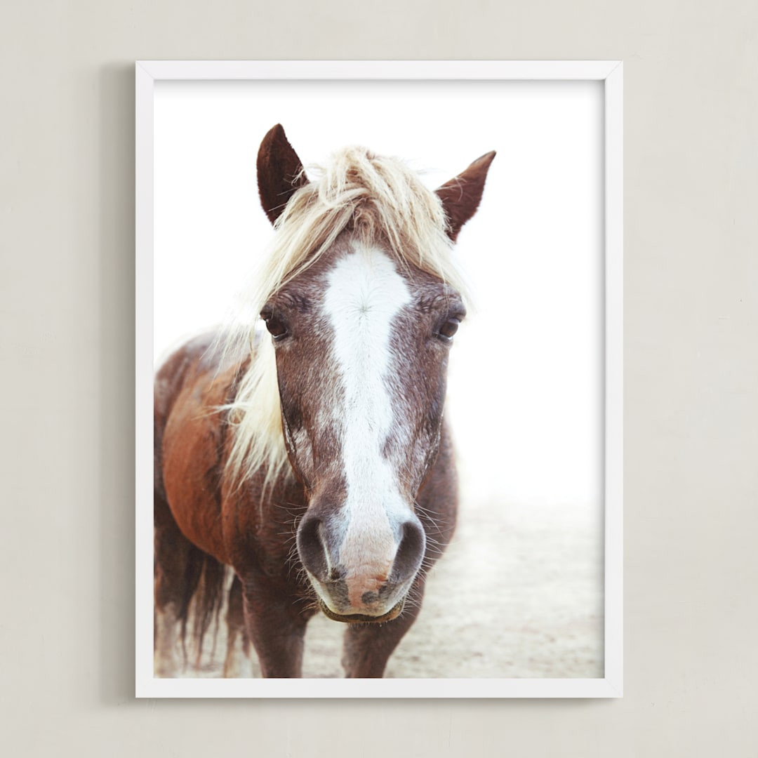 "Ginger Girl" - Art Print in Ginger by Robin Ott - Framed