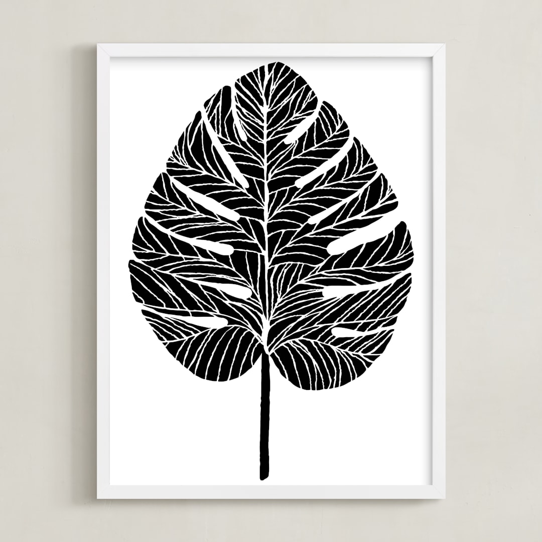 "Living Large" - Art Print in Midnight by Alicia Youngken - Framed