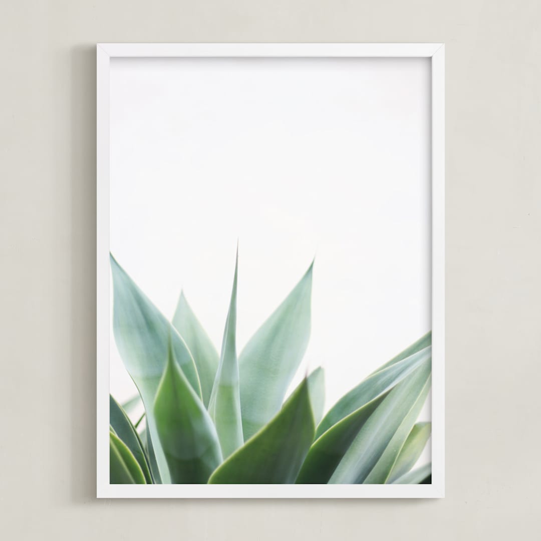 "Balboa Park" - Art Print in Sage by Ester M Nersisyan - Framed