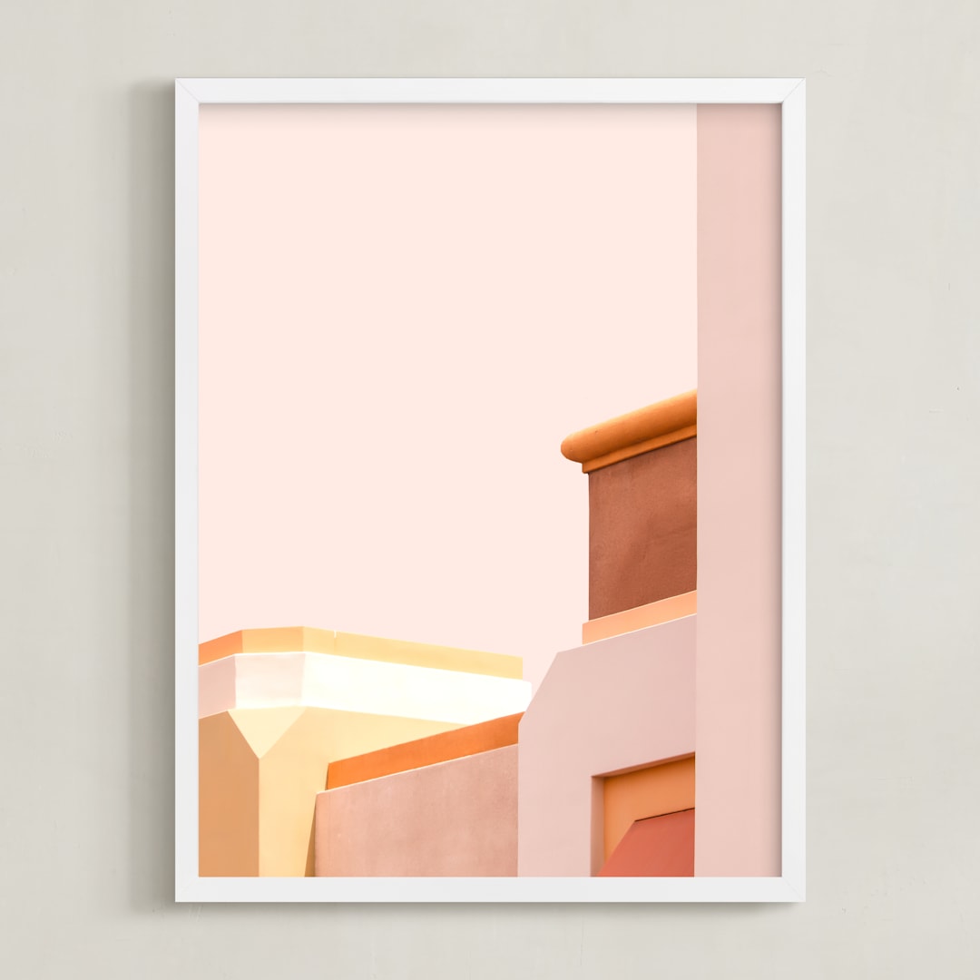 "Urban Desert Series 1" - Art Print in Soft Earth Tones by Lisa Sundin - Framed
