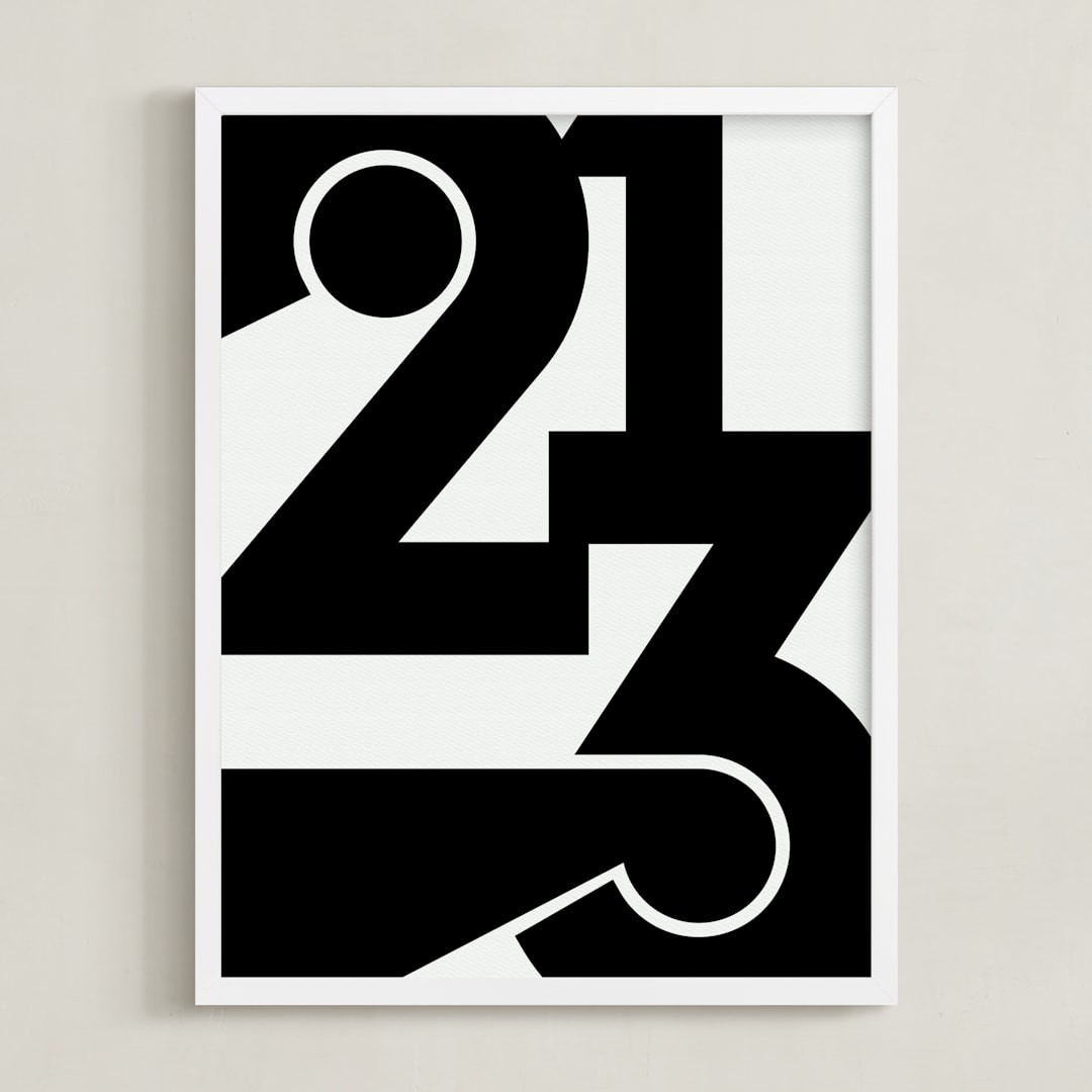 "LA  213" - Art Print in Black and White by Jennifer Morehead - Framed