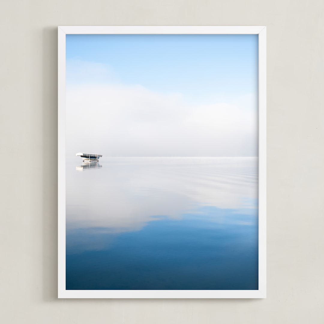 "Bellaire" - Art Print in Lake by Angela Marzuki - Framed