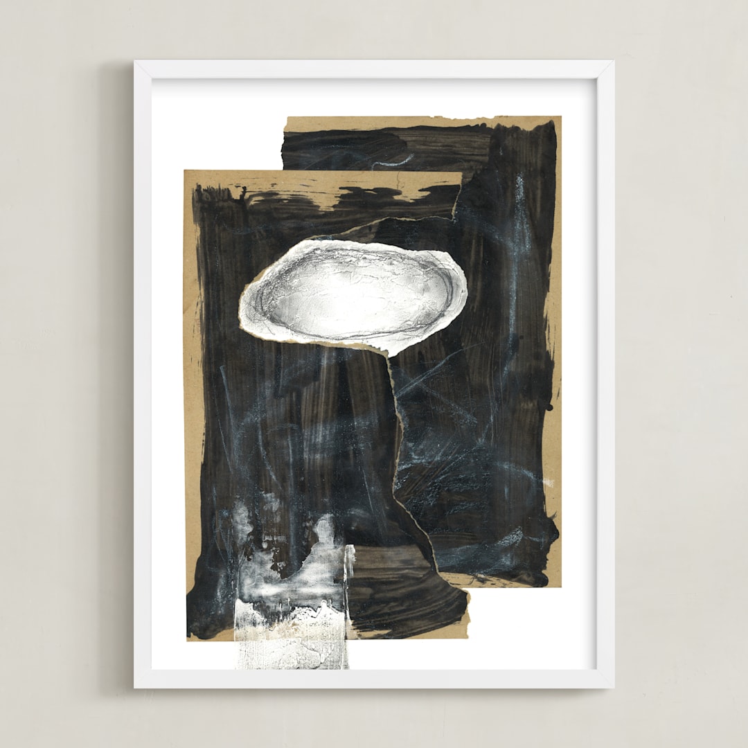 "Hovering Union" - Art Print in Black by Misty Hughes - Framed