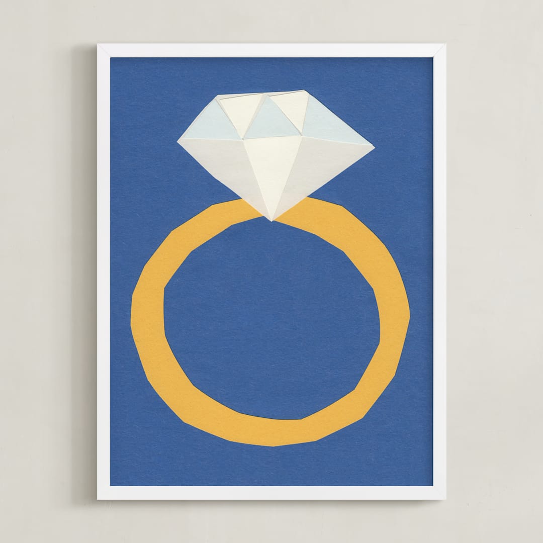 "Luxury" - Art Print in Golden Glow by Elliot Stokes - Framed