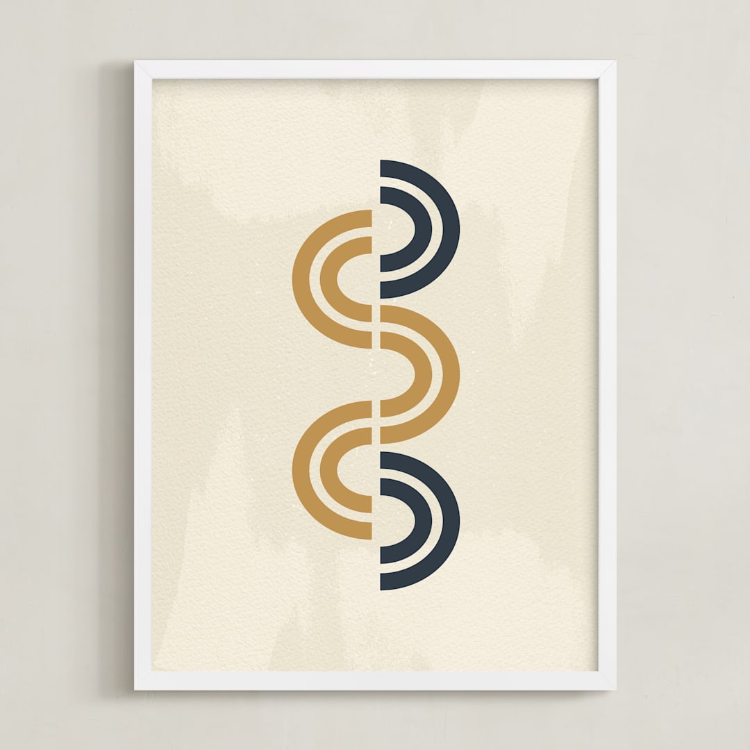 "Path" - Art Print in Terracotta by Tennie and Co. - Framed