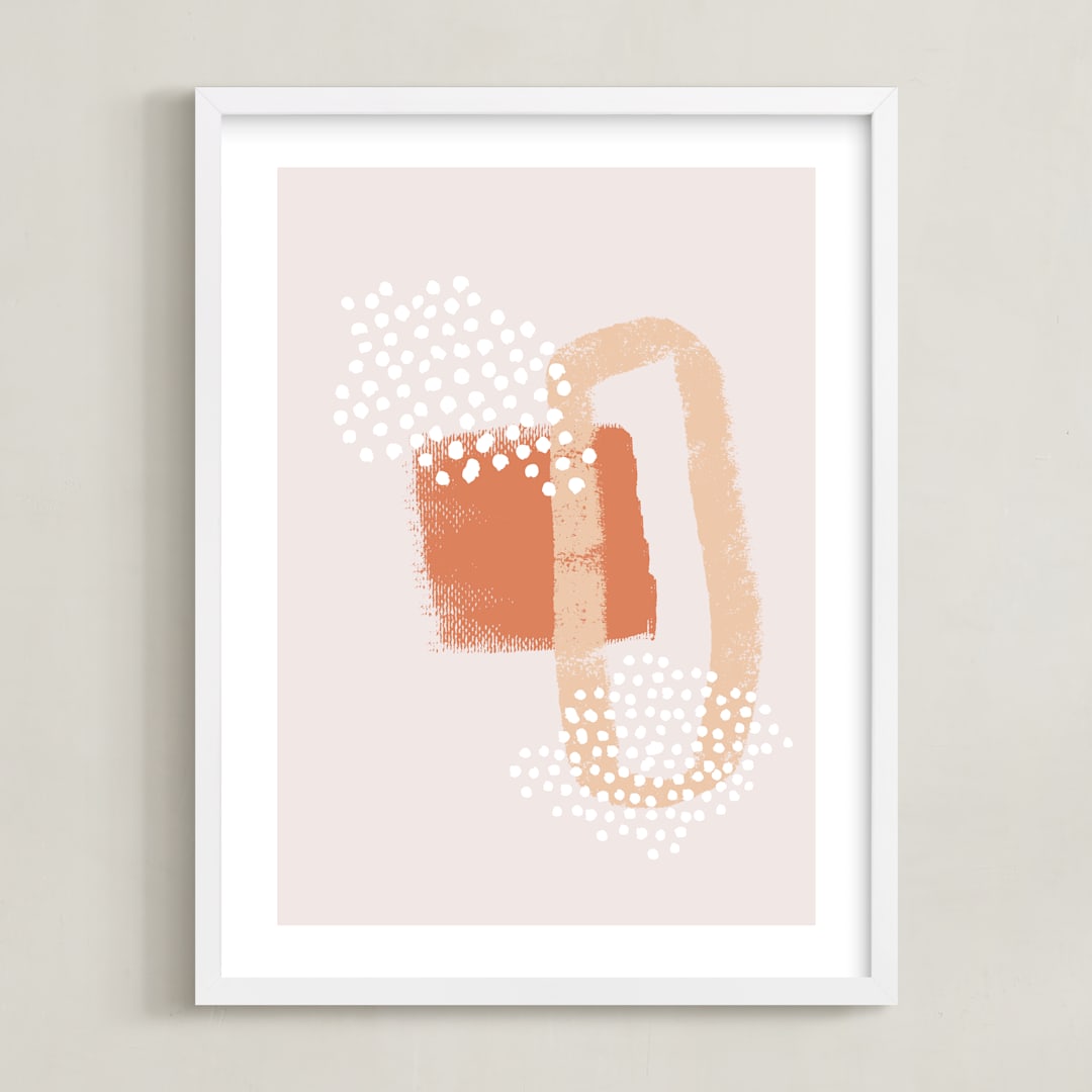 "Amber Gander I" - Art Print in Amber by Alicia Youngken - Framed