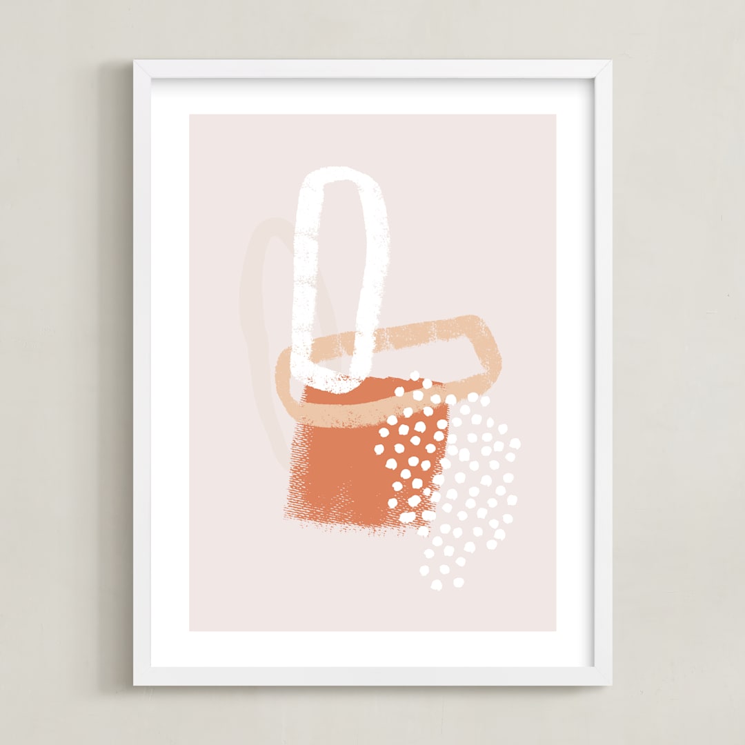 "Amber Gander II" - Art Print in Amber by Alicia Youngken - Framed
