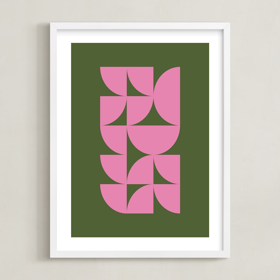 "centered" - Art Print in Garden by Beth Vassalo - Framed