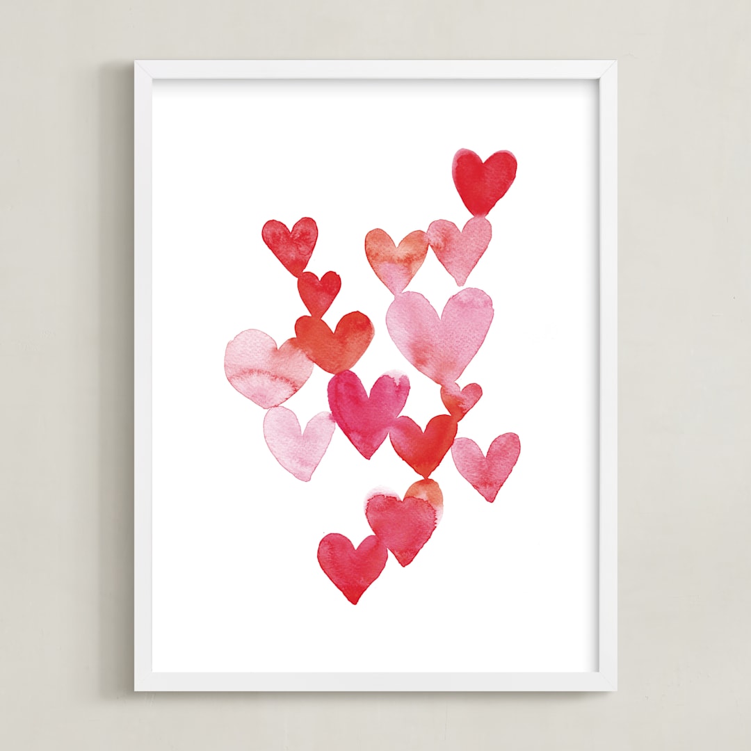 "Love is around you" - Art Print in Love by Claudia Orengo - Framed