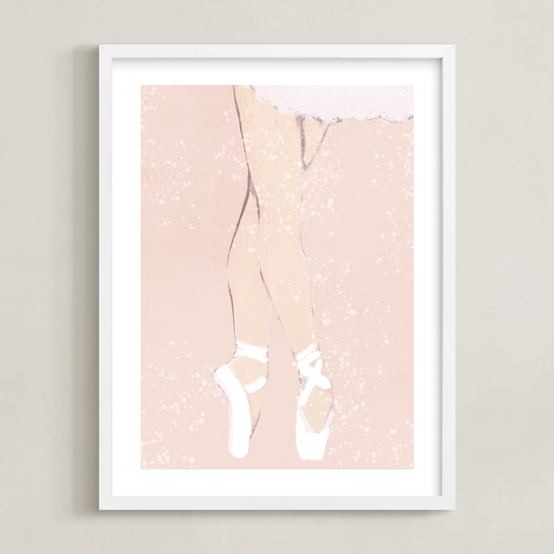 "The Performance" - Art Print in Petal by Robin Ott - Framed