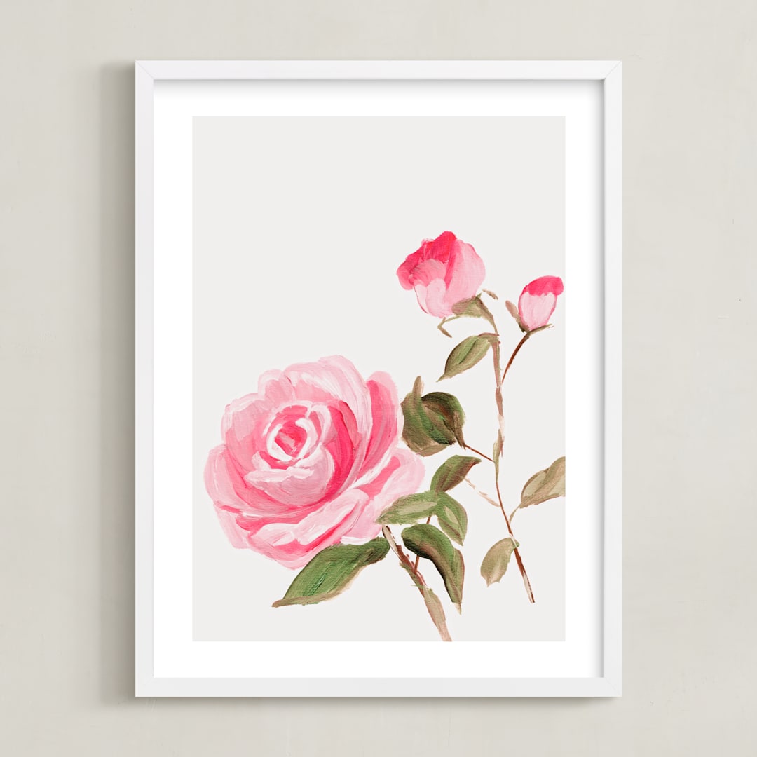 "Enchanted Garden 1" - Art Print in Floral by Arohika Verma - Framed