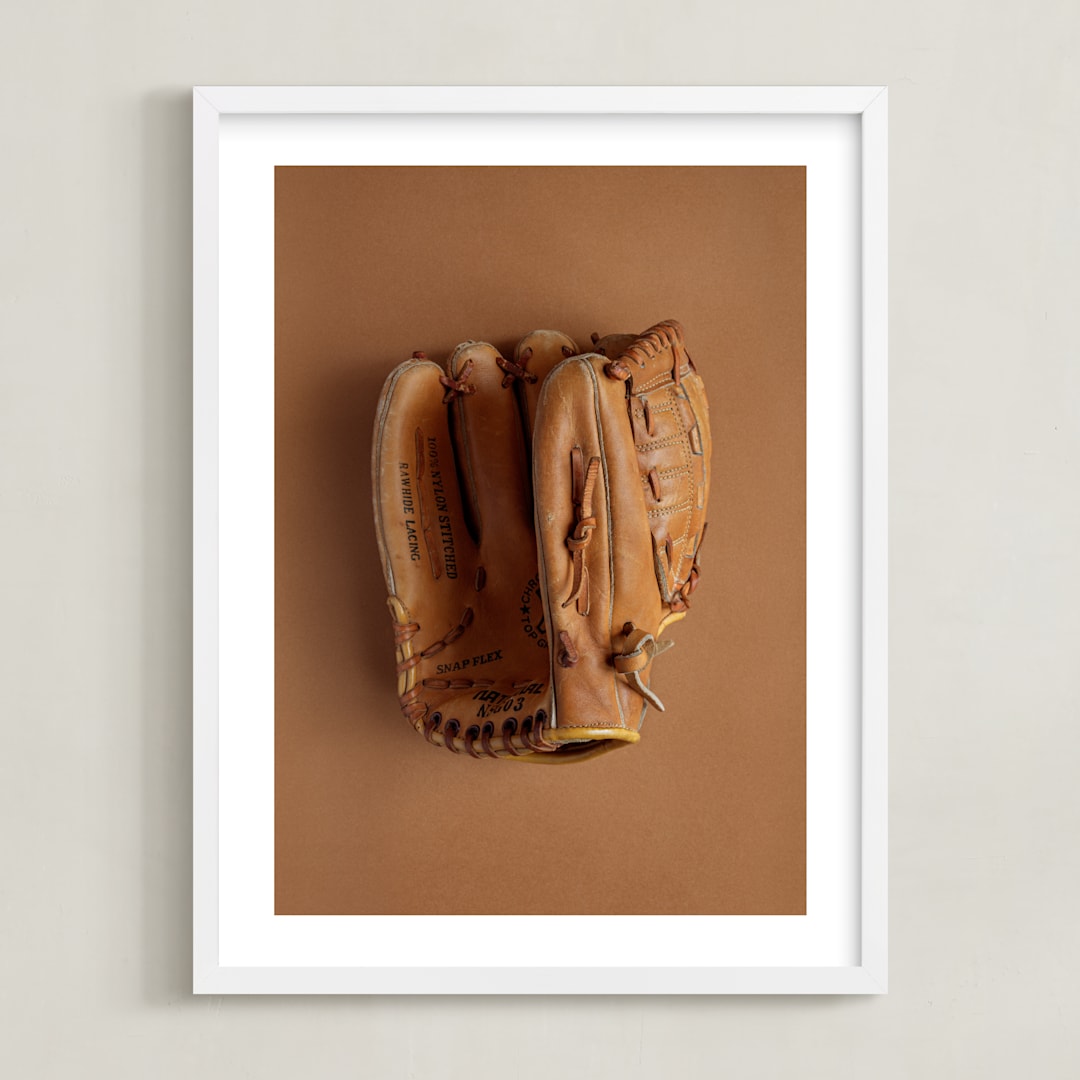 "Ready to Win 1" - Art Print in Brown by Paola Benenati - Framed