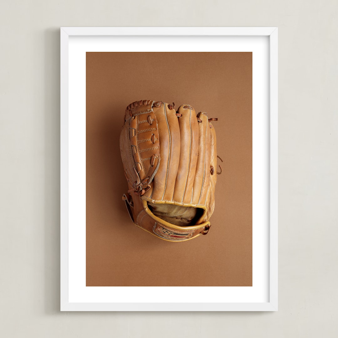 "Ready to Win 2" - Art Print in Brown by Paola Benenati - Framed