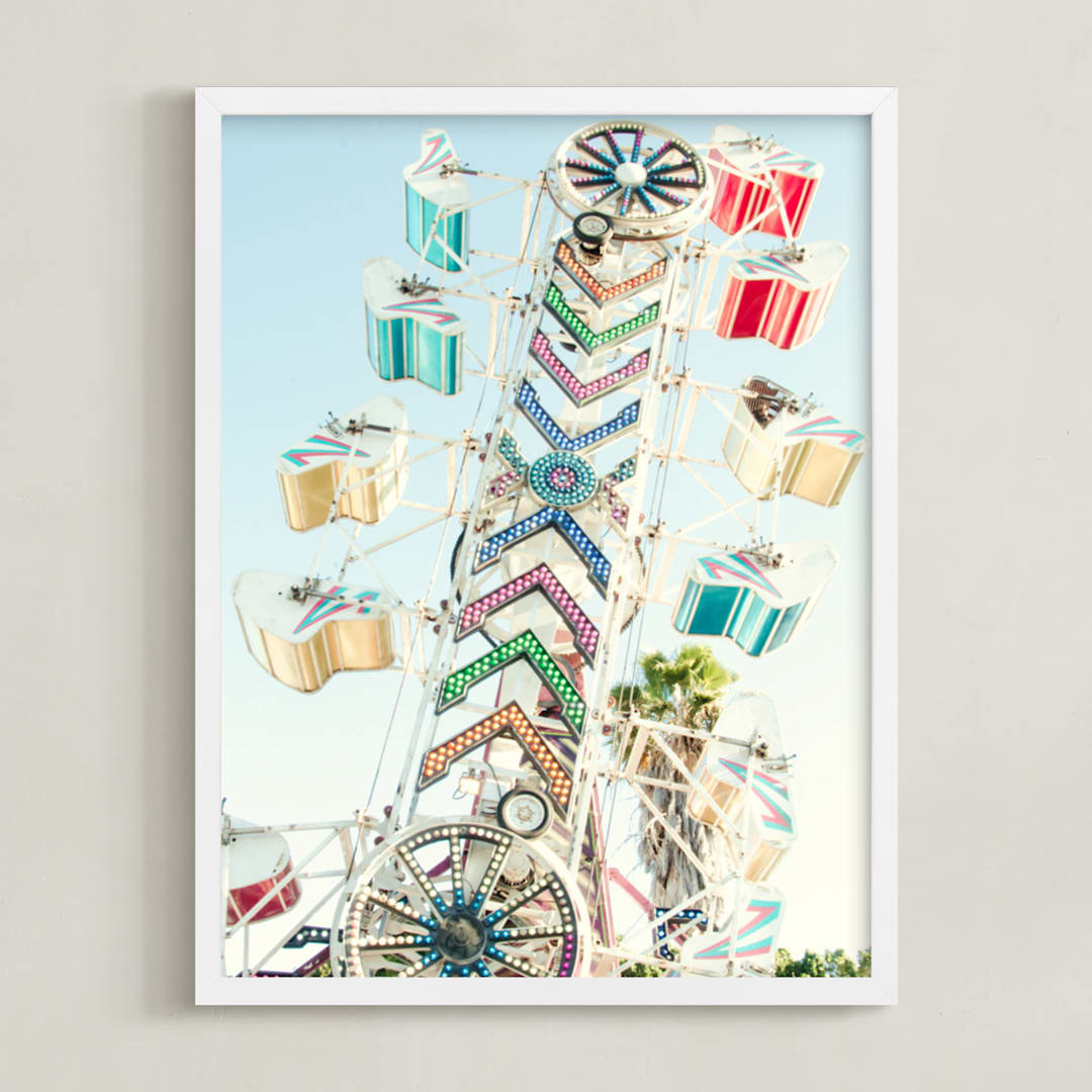 "La Cremallera" - Art Print in Color by Asha Nahas - Framed