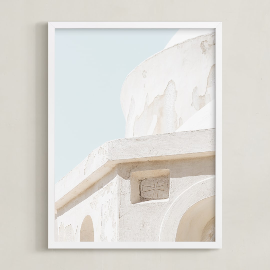 "Structural IV" - Art Print in Stone by Jacquelyn Sloane Siklos - Framed