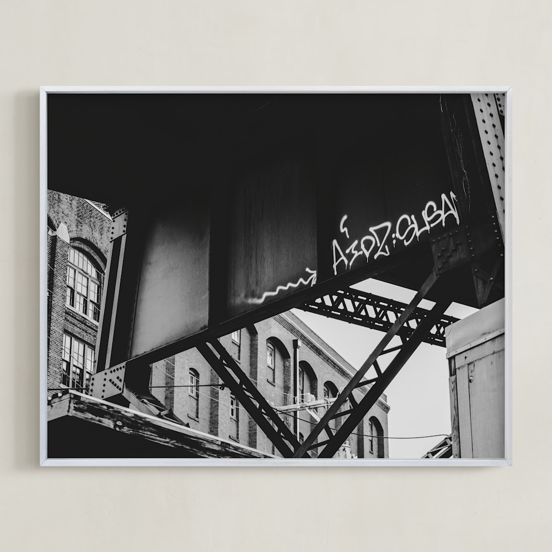 "Shockoe Crossing" - Art Print in Iron by Curtis Newkirk - Framed