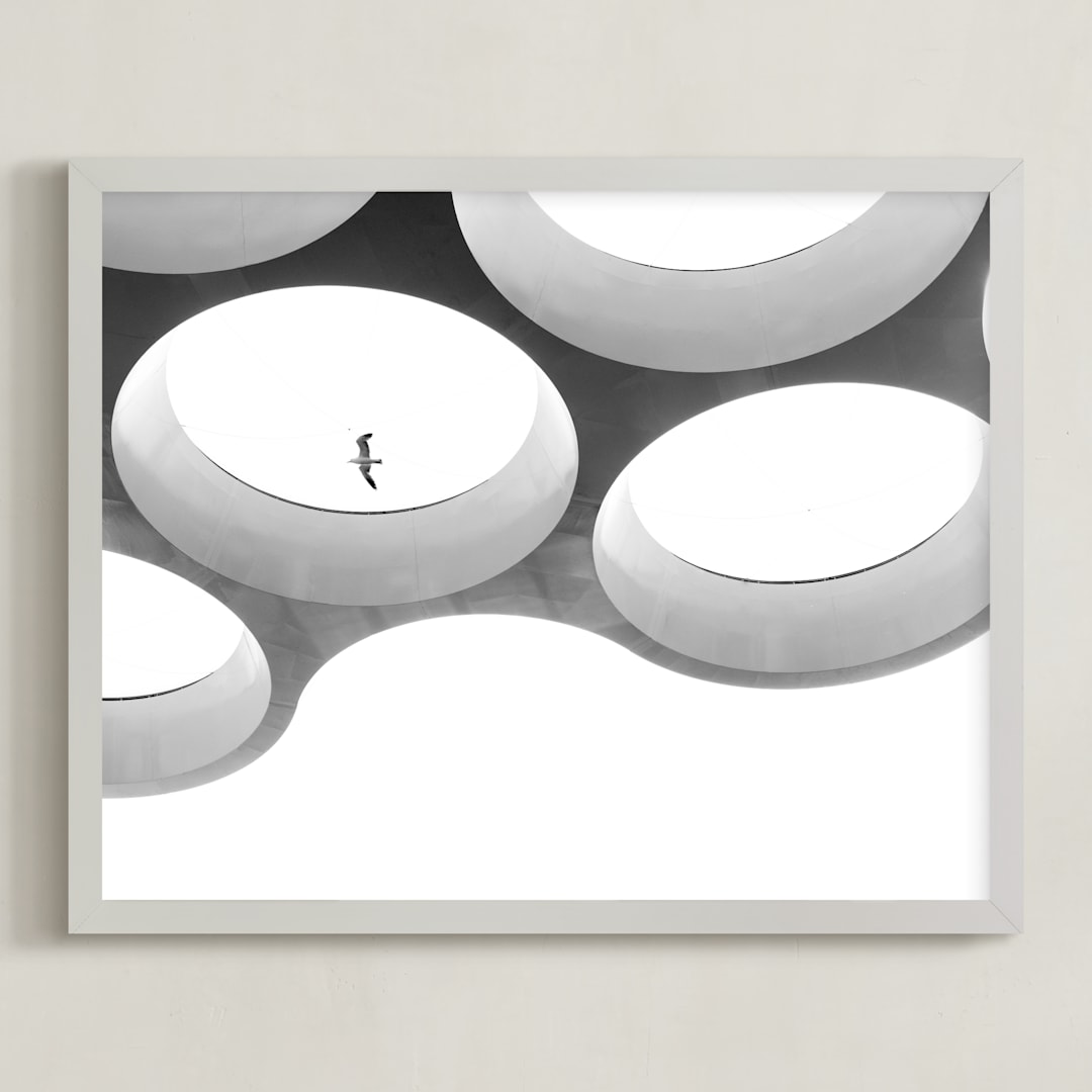 "In Flight" - Art Print in Black & white by Angie McMonigal - Framed