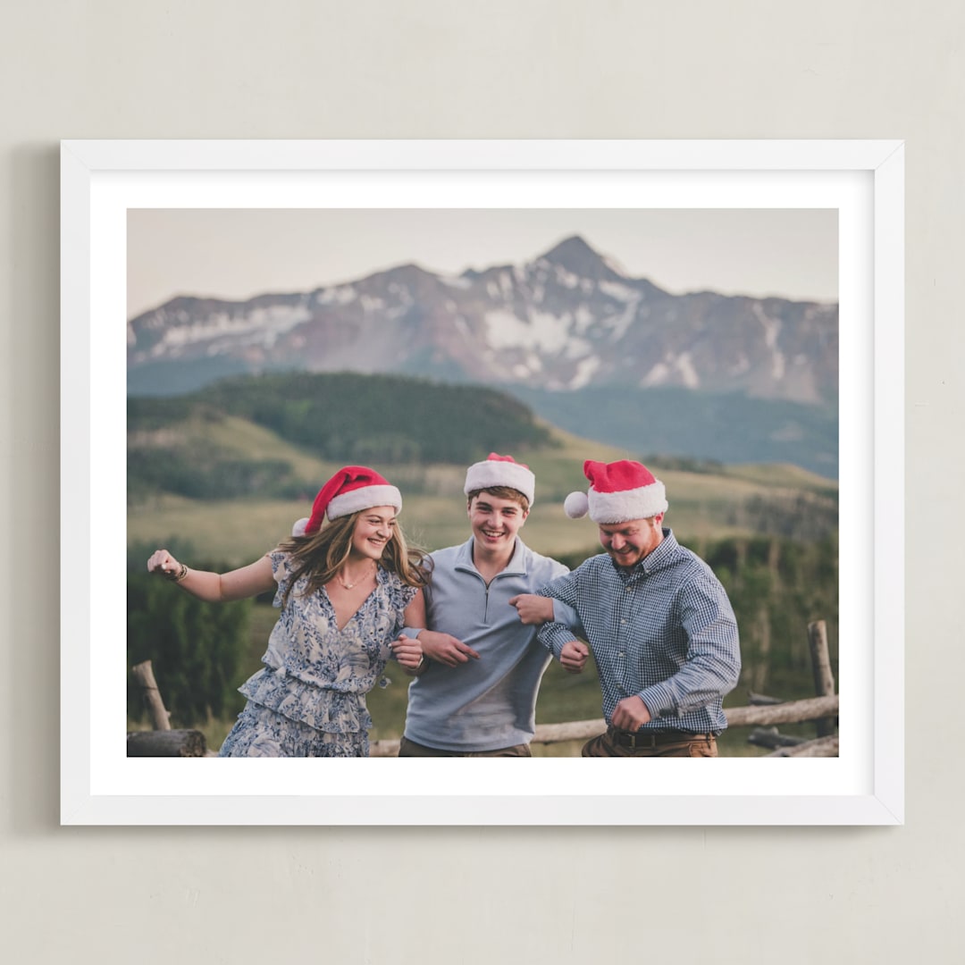 "The Big Picture: Holiday Framed Photo" - Framed Photo in White by Minted - Framed
