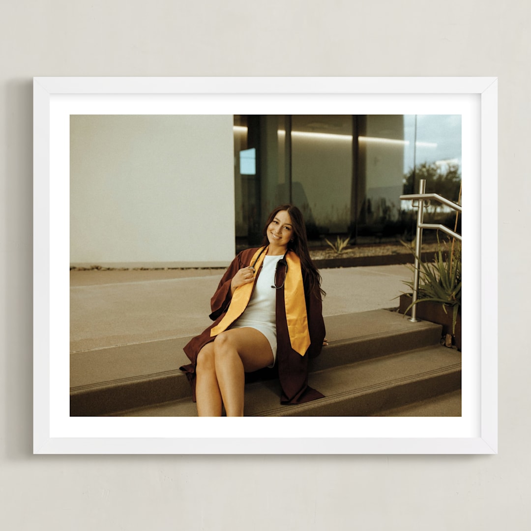 "The Big Picture: Graduation Framed Photo" - Framed Photo in White by Minted - Framed