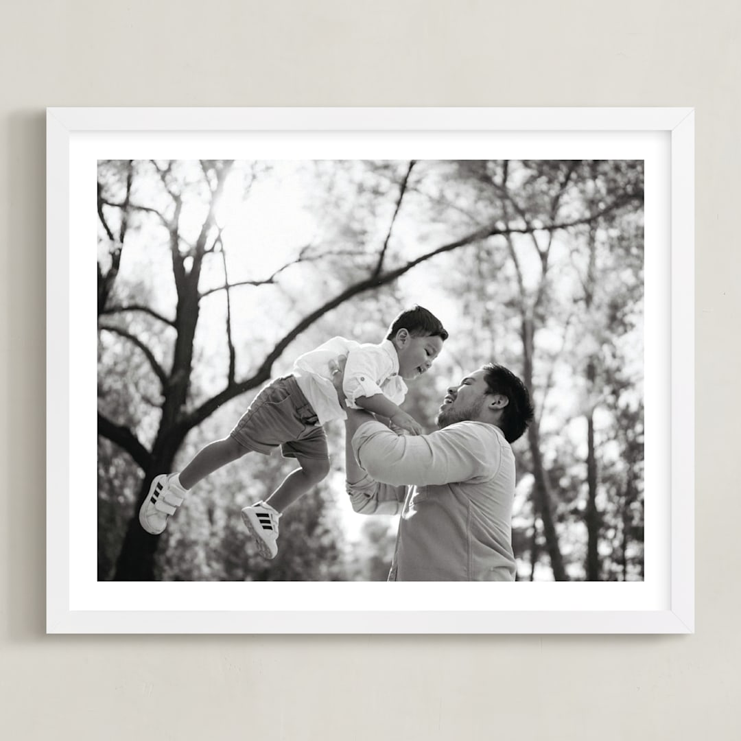 "The Big Picture: Father's Day Framed Photo" - Framed Photo in White by Minted - Framed