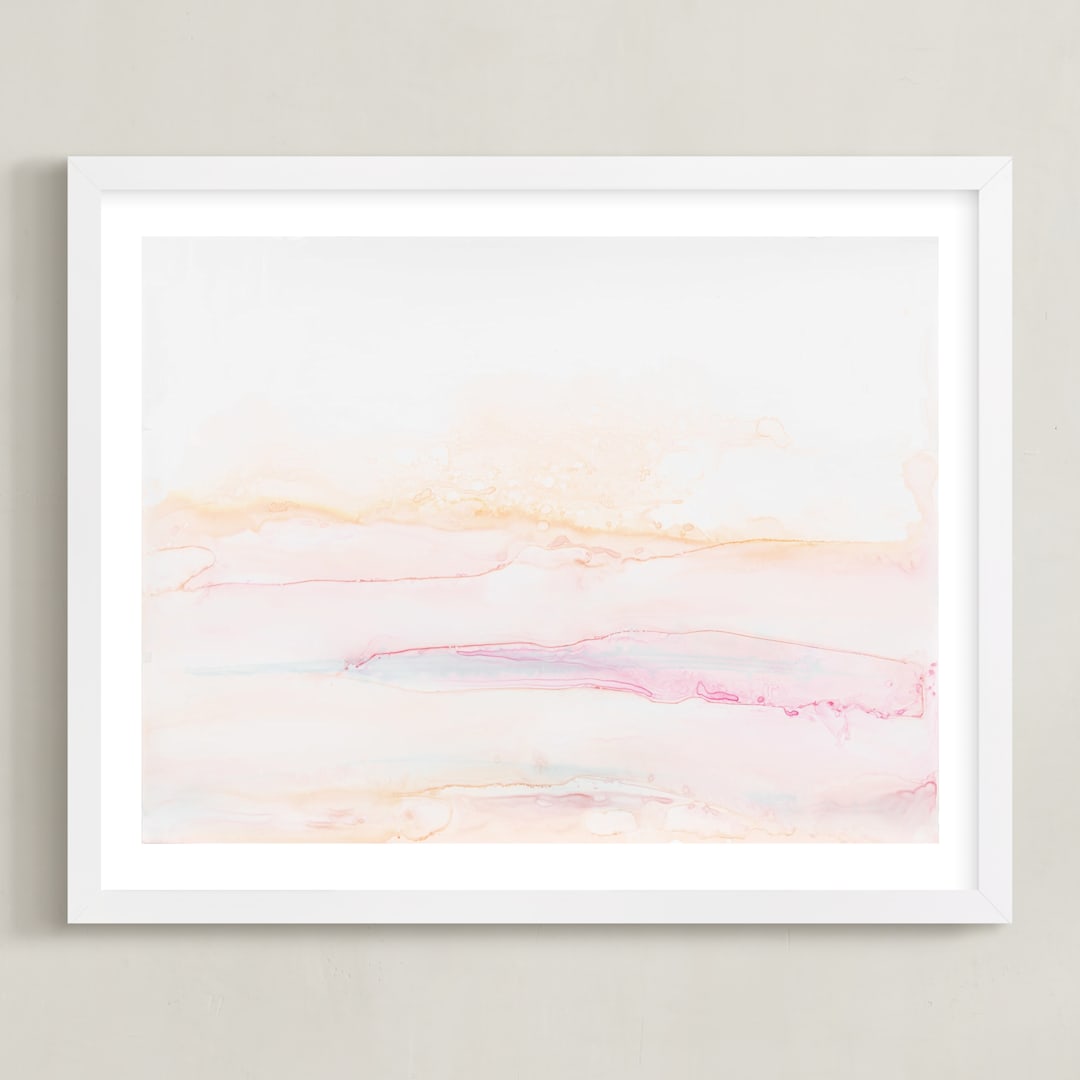 "Eventide" - Art Print in White by Itsy Belle Studio - Framed