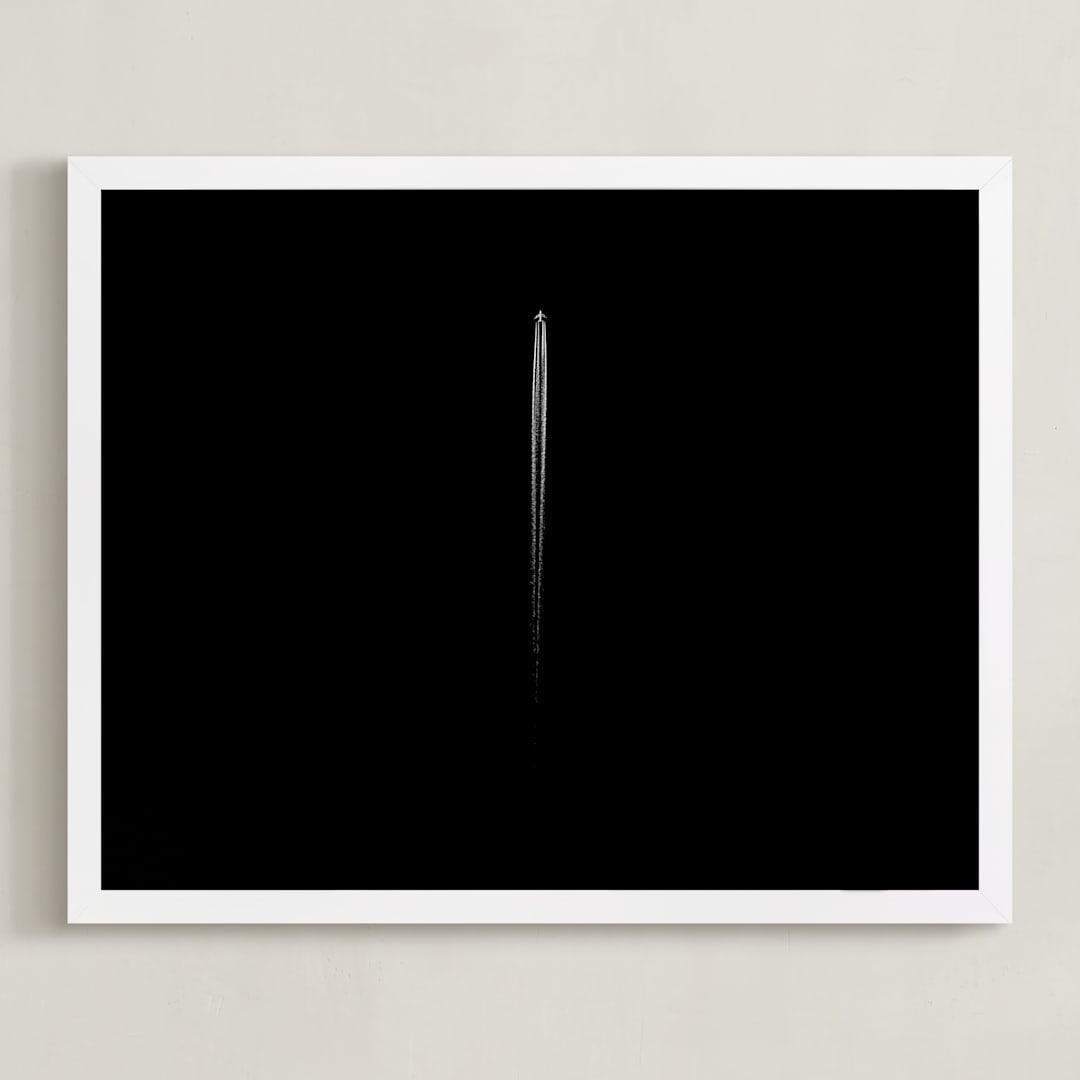 "Black and White II" - Art Print in Dark Skies by Tal Paz-Fridman - Framed