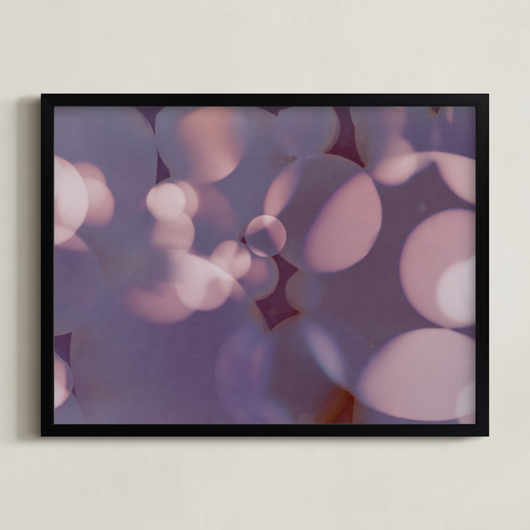 "Circling the spheres" - Art Print in Amethyst by raven erebus - Framed