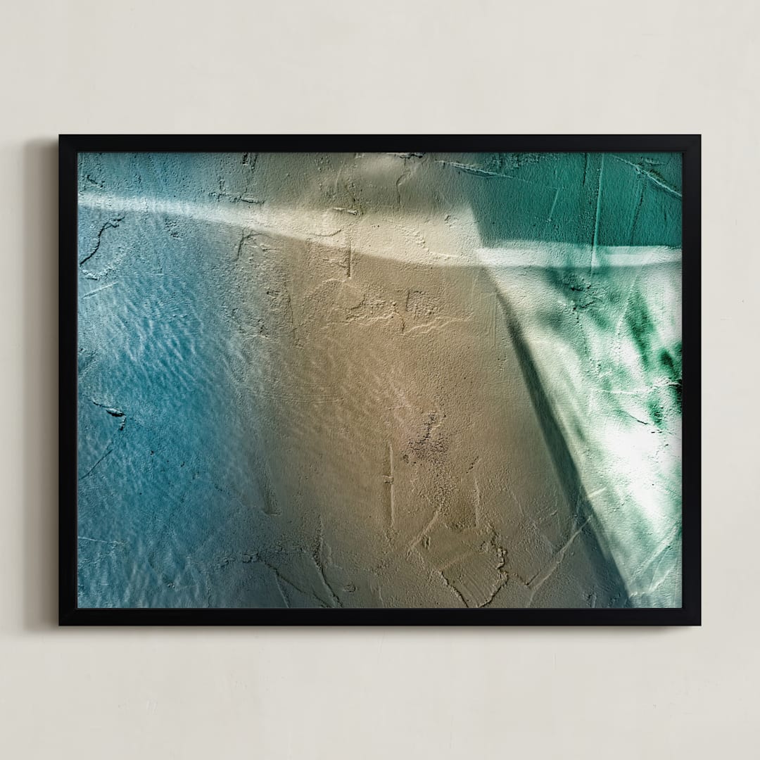 "Coastal Shadows" - Art Print in Summer Day by Von Sides - Framed