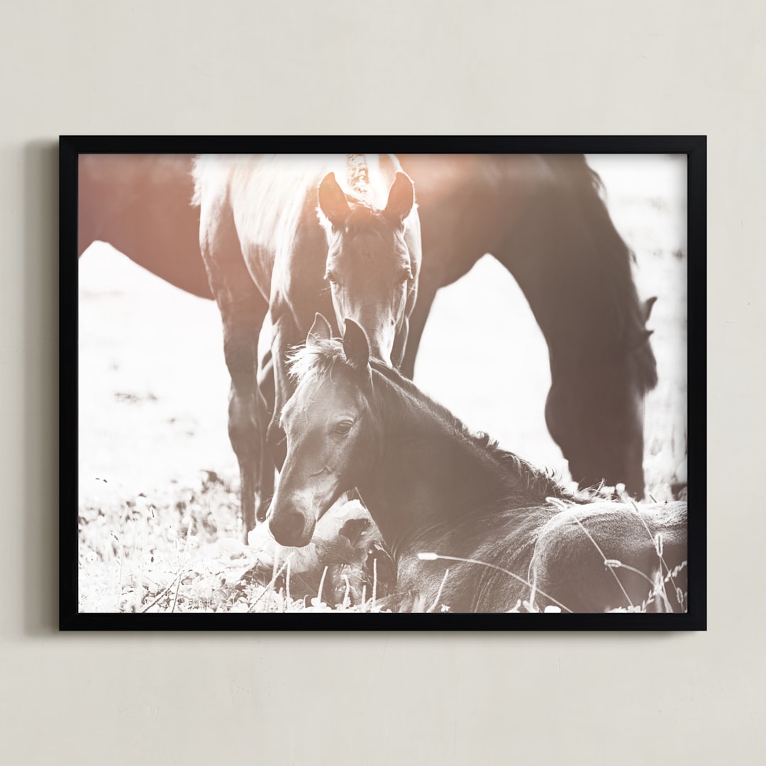 "At Dawn" - Art Print in Sunrise by Robin Ott - Framed