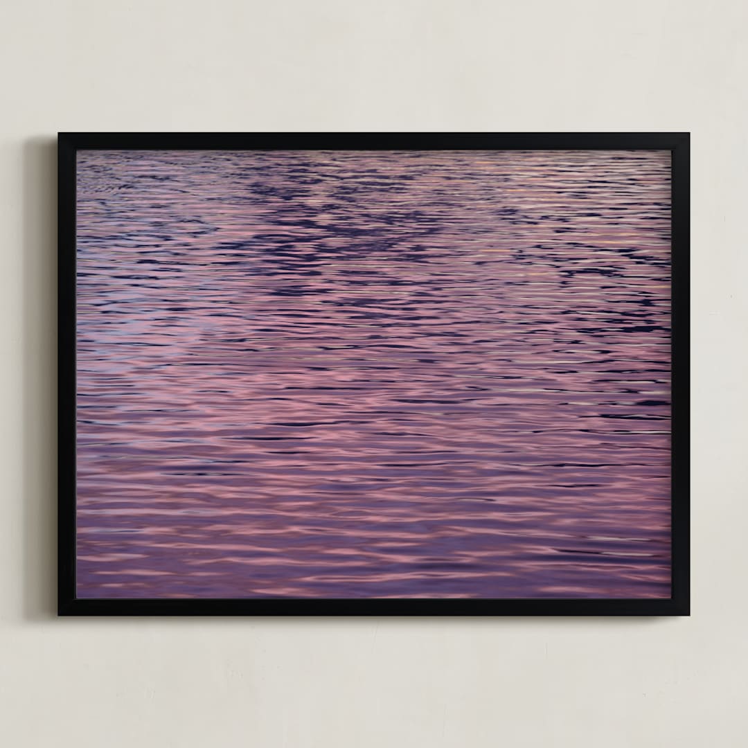 "Shimmer" - Art Print in Amethyst by Grae - Framed