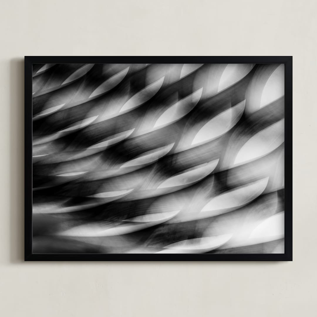"In motion" - Art Print in Black & white by Angie McMonigal - Framed