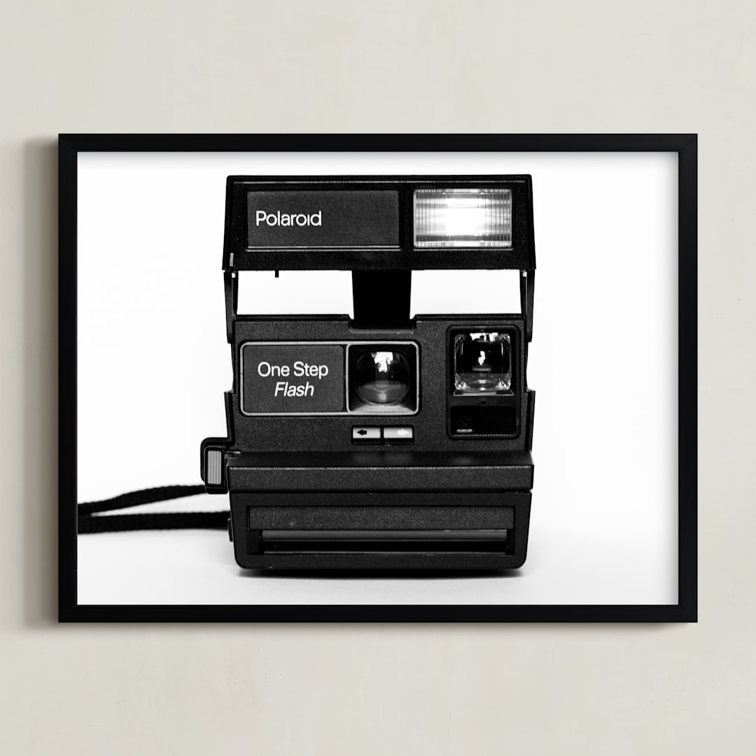 "In an Instant" - Art Print in Black & White by 1885 Atelier - Framed