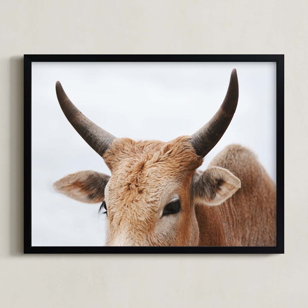 "Nelly Dean" - Art Print in Copper by Amy Carroll - Framed
