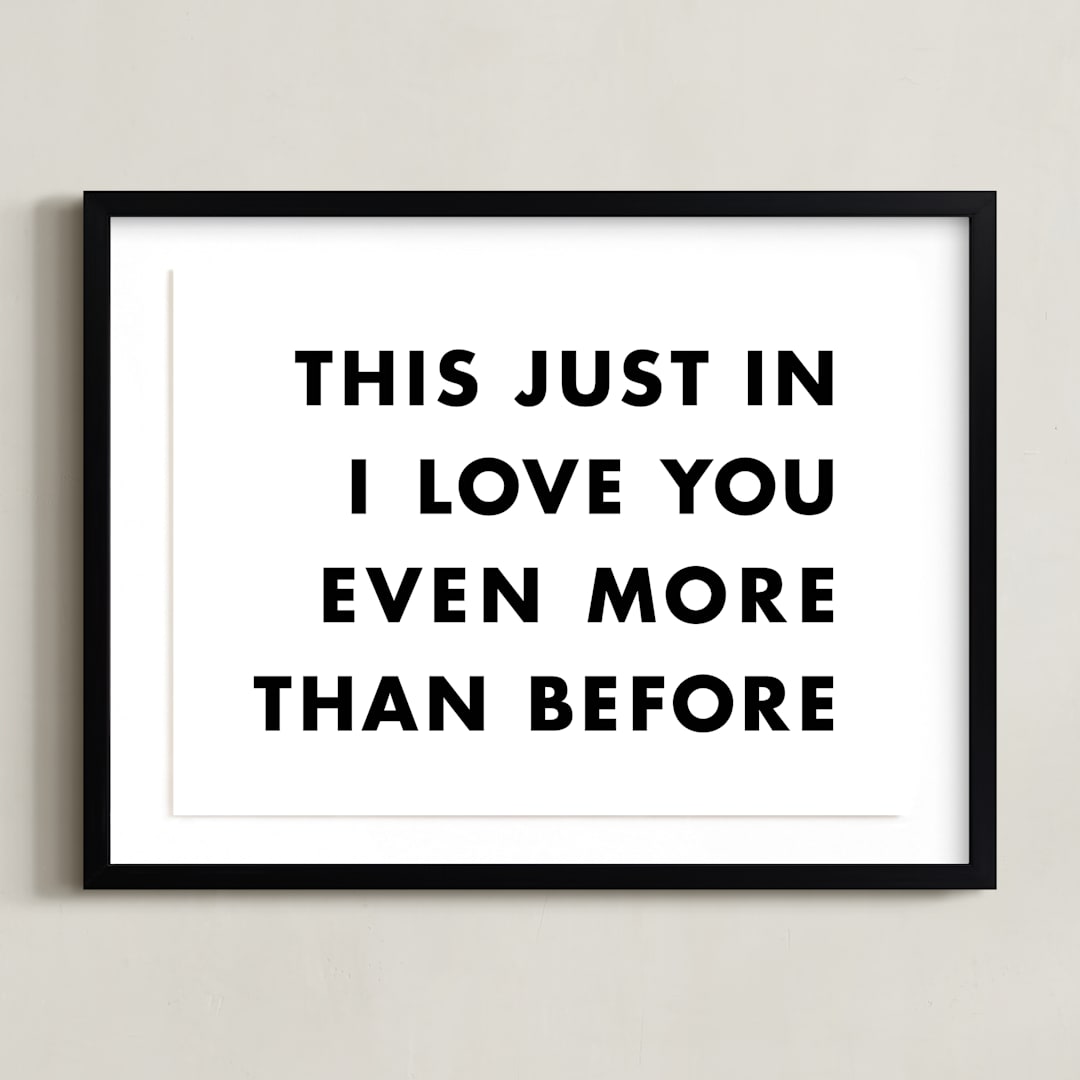 "News Flash" - Art Print in Newsprint by hi-lighter inc. - Framed