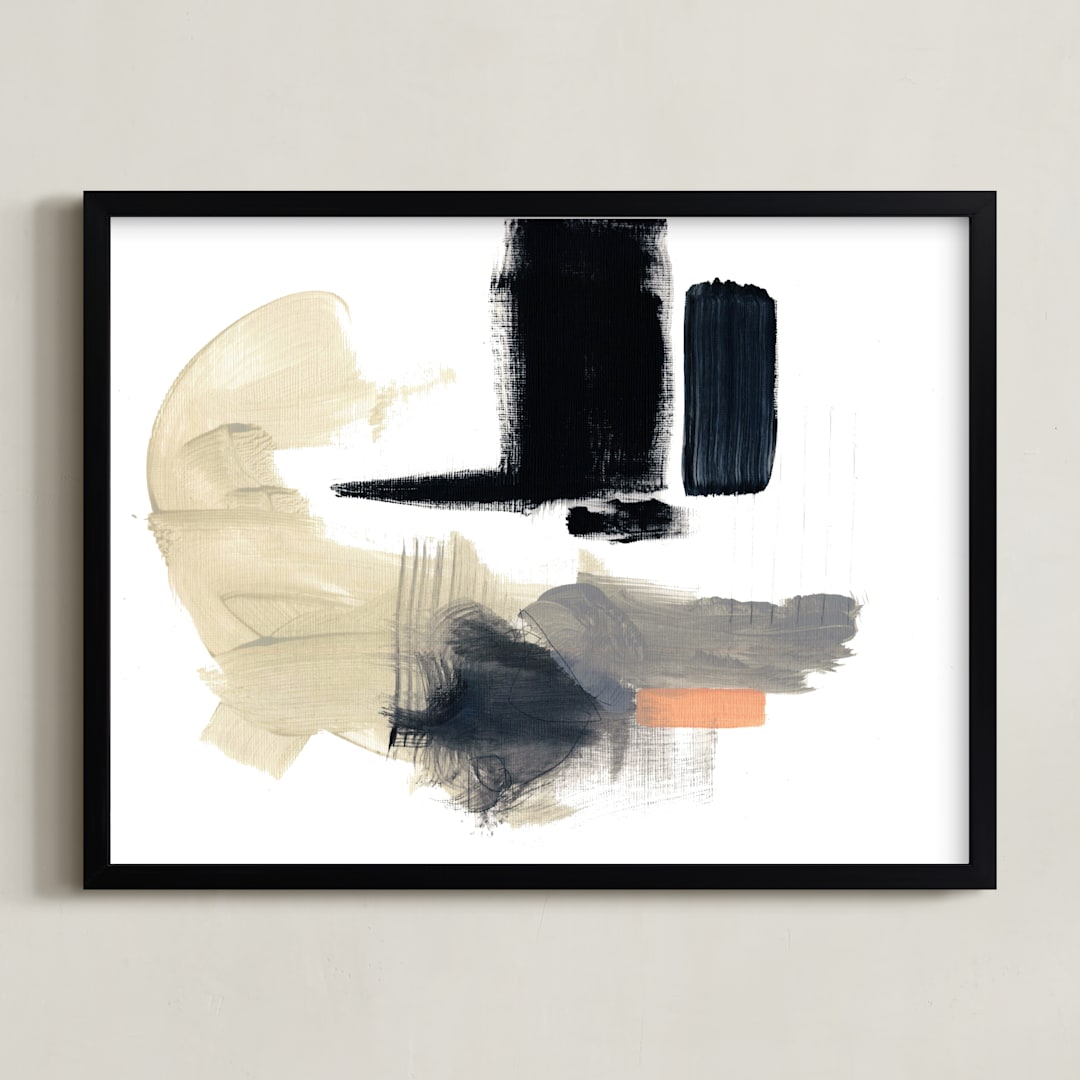 "Untitled 2" - Art Print in Black by Jaime Derringer - Framed
